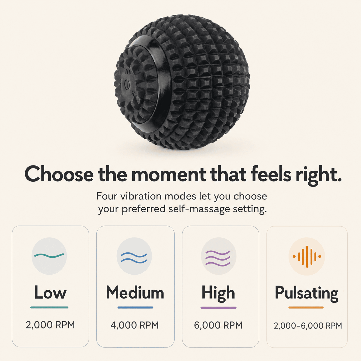 CreviRest Unwind | Vibrating Massage Ball for Tired Muscles and a More Relaxed Evening