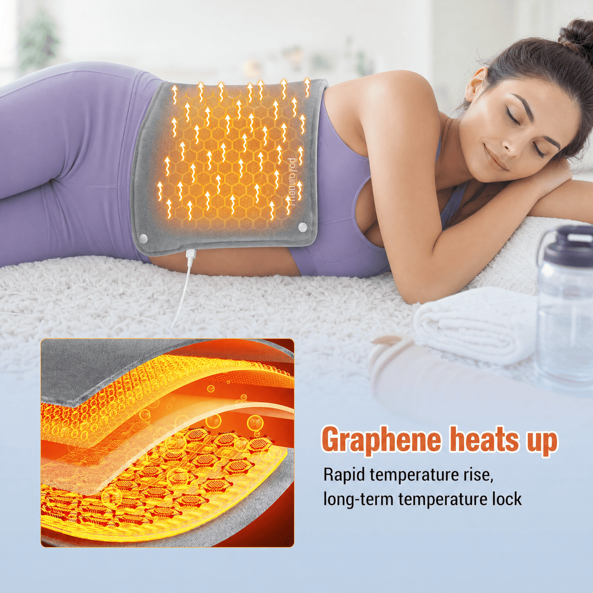 CreviRest HeatFlex - Post-Workout Heating Pad for Tired Muscles and Relaxing Evenings