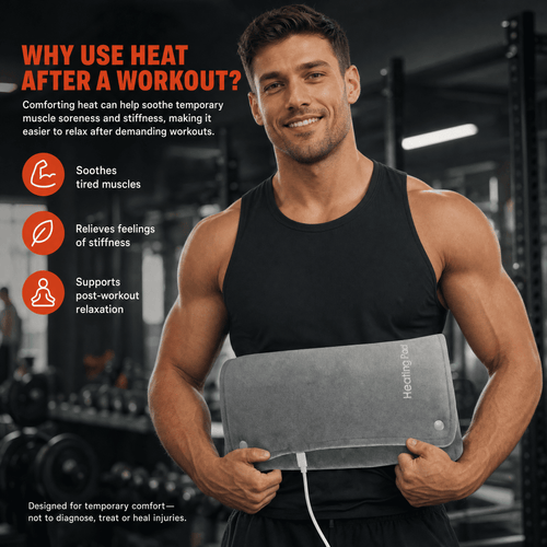 CreviRest HeatFlex - Post-Workout Heating Pad for Tired Muscles and Relaxing Evenings