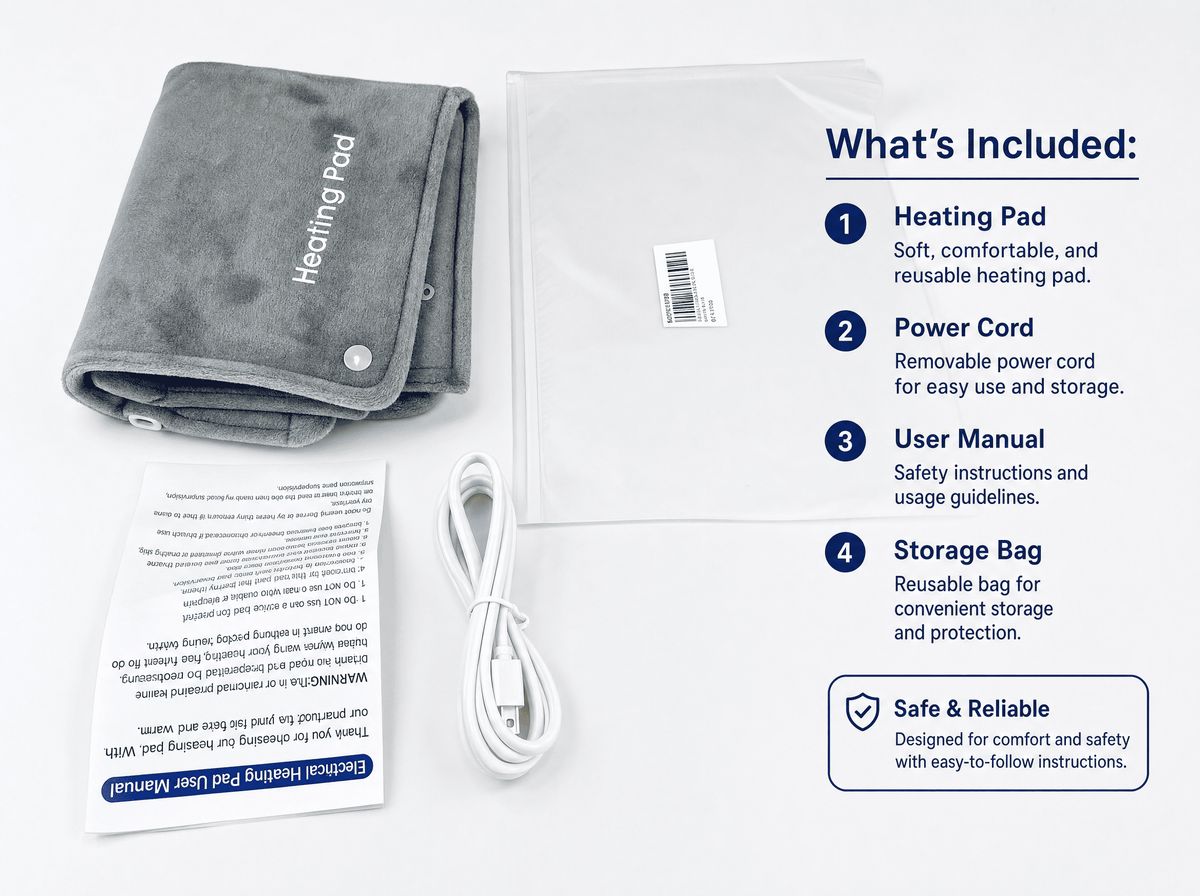 CreviRest HeatFlex - Post-Workout Heating Pad for Tired Muscles and Relaxing Evenings