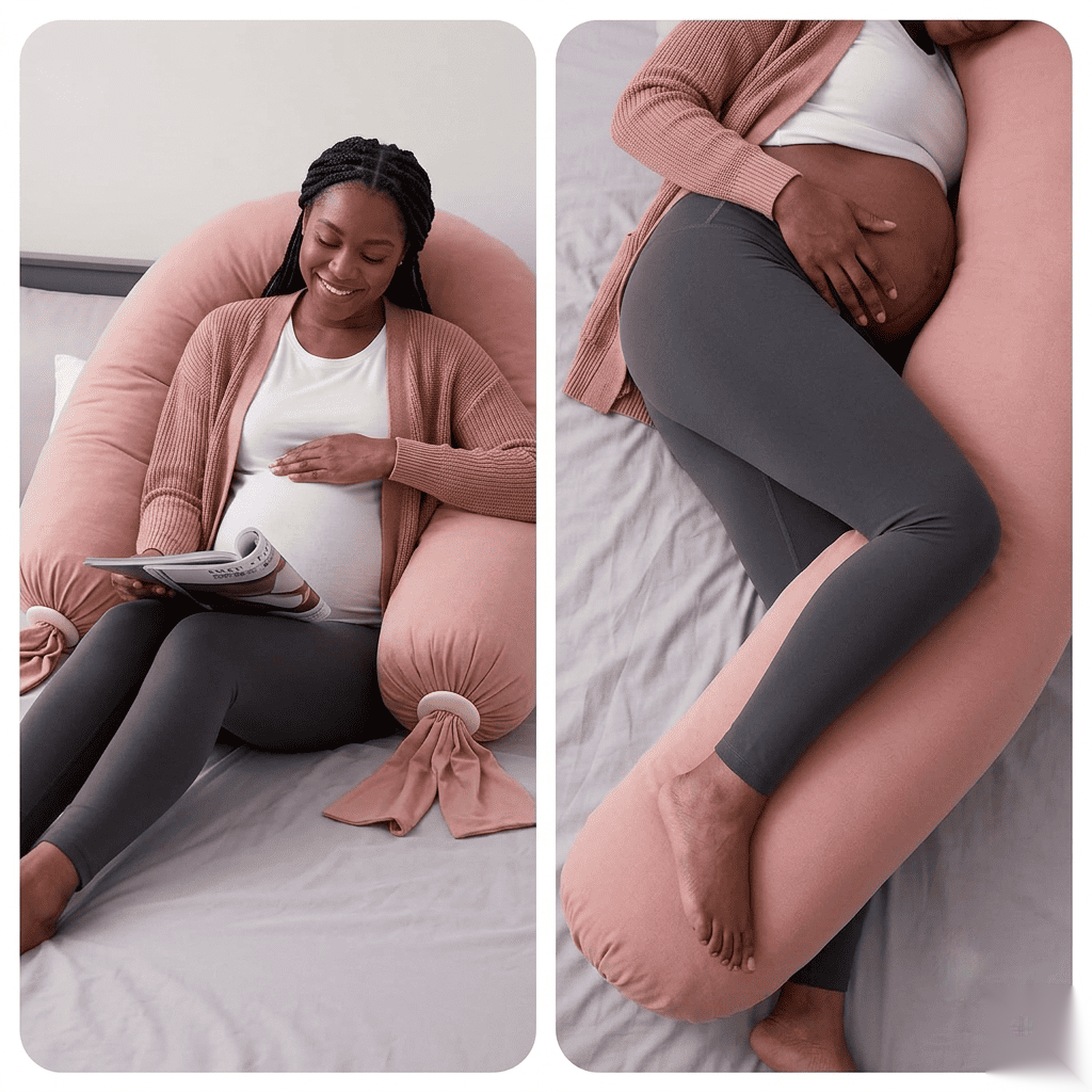 CreviRest™ - Pregnancy Pillow For Back Support And Side Sleeping With Belly Support