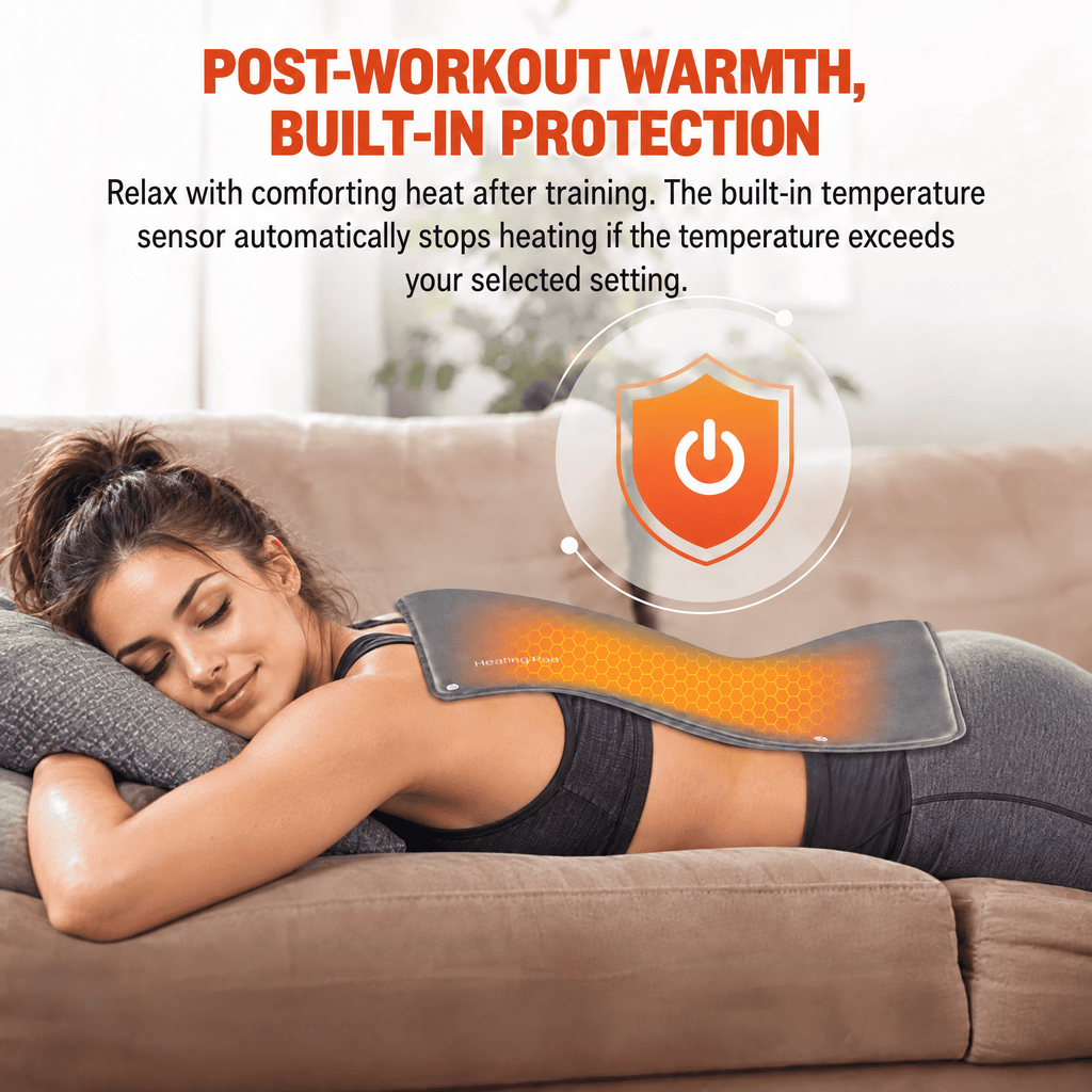 CreviRest HeatFlex - Post-Workout Heating Pad for Tired Muscles and Relaxing Evenings